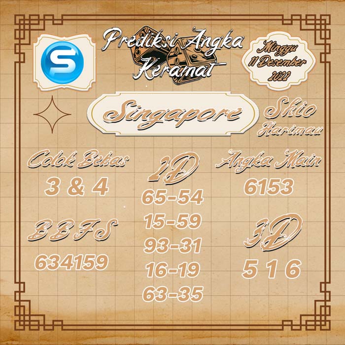 PREDIKSI SGP HARI INI KERAMAT